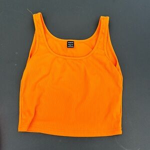 Orange SHEIN crop top tank